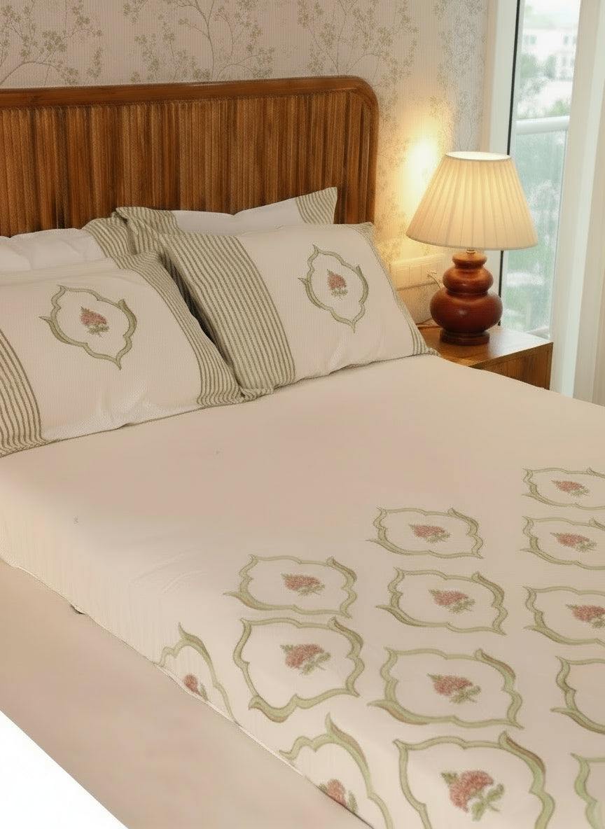 Mehrab Cotton Linen Bedcover