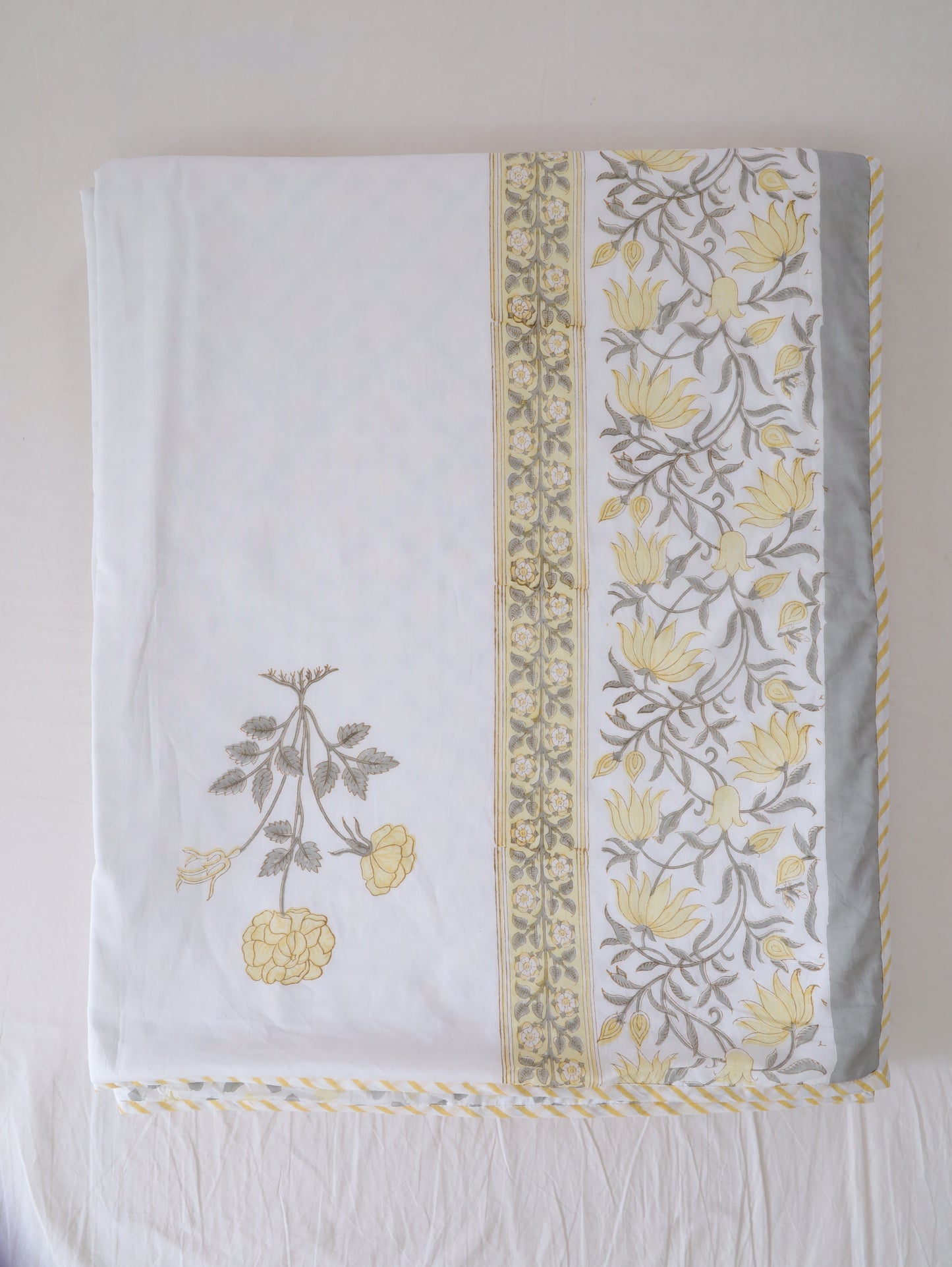 Yellow Blossom Cotton Dohar