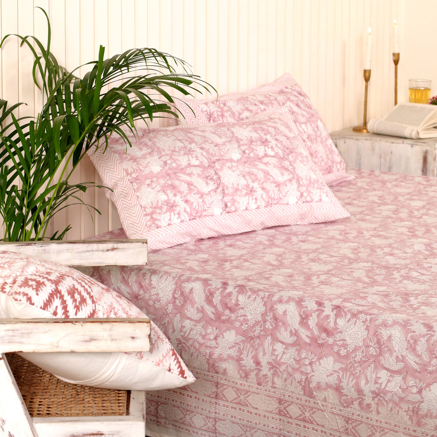 Cherry Blossom Cotton Bedsheet