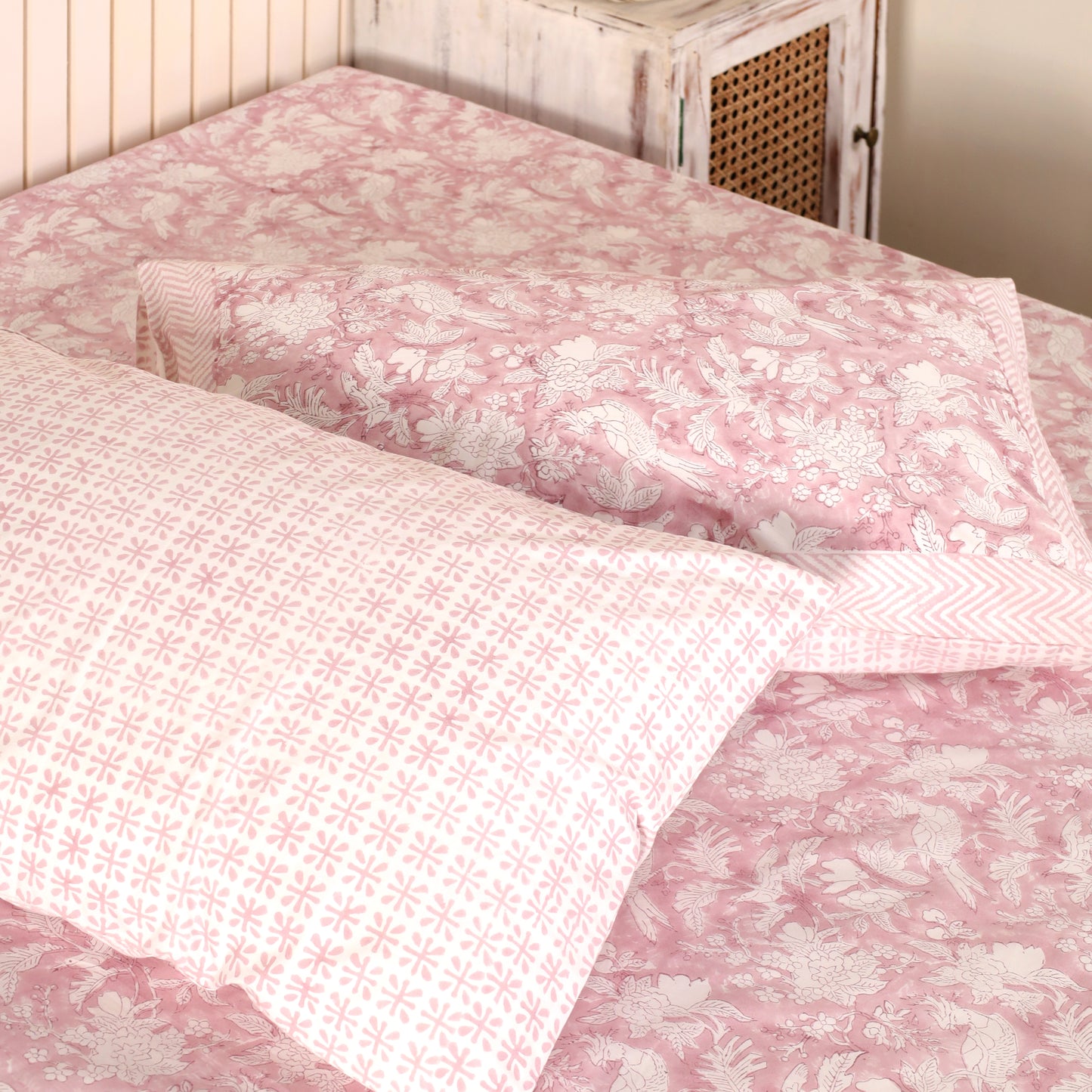 Cherry Blossom Cotton Bedsheet