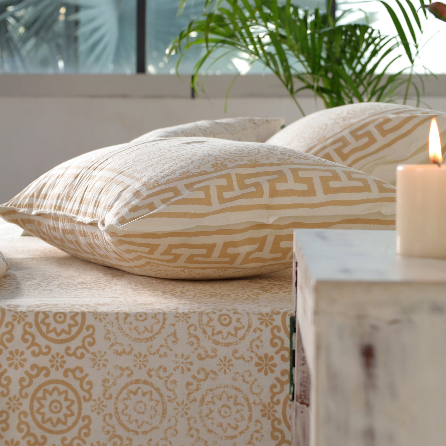 Amber Jaal Cotton Bedsheet