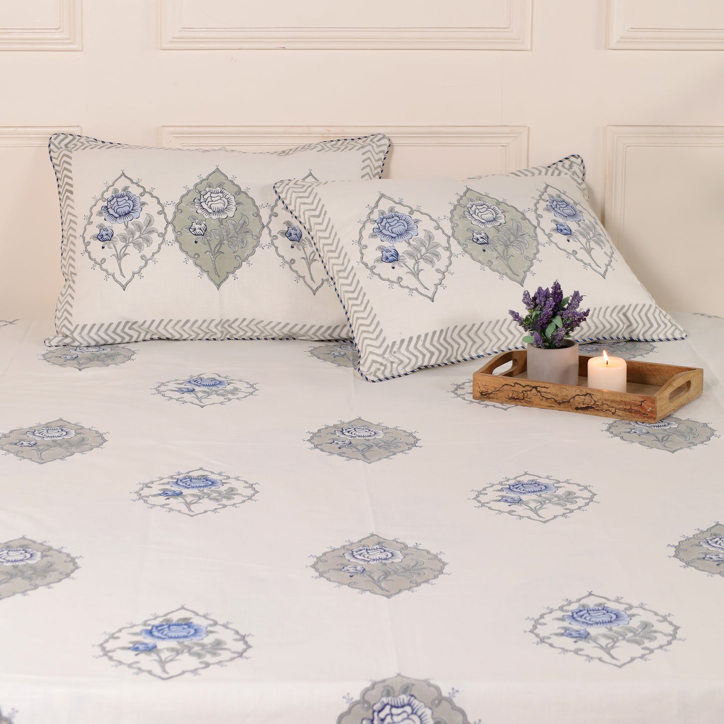 Moroccan Cotton Linen Bedcover
