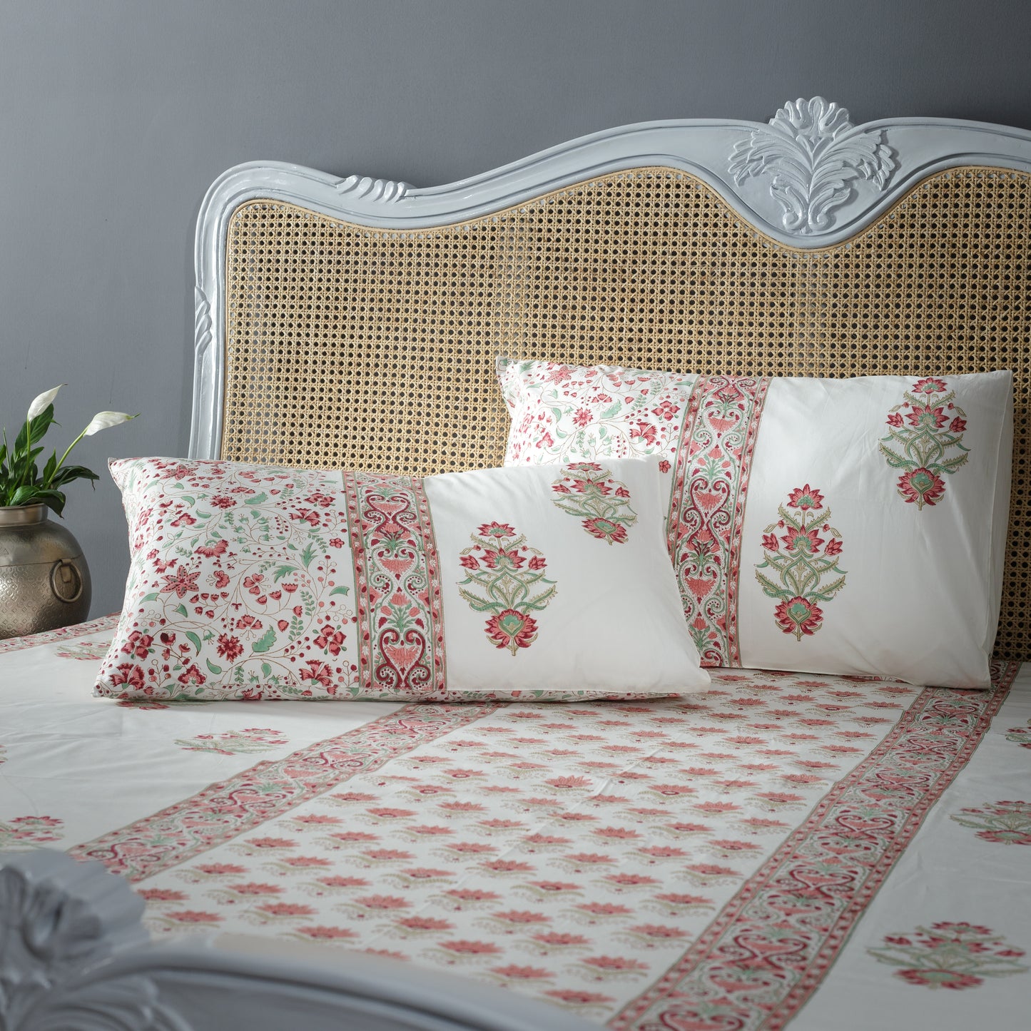 Valley of Flowers Cotton Bedsheet