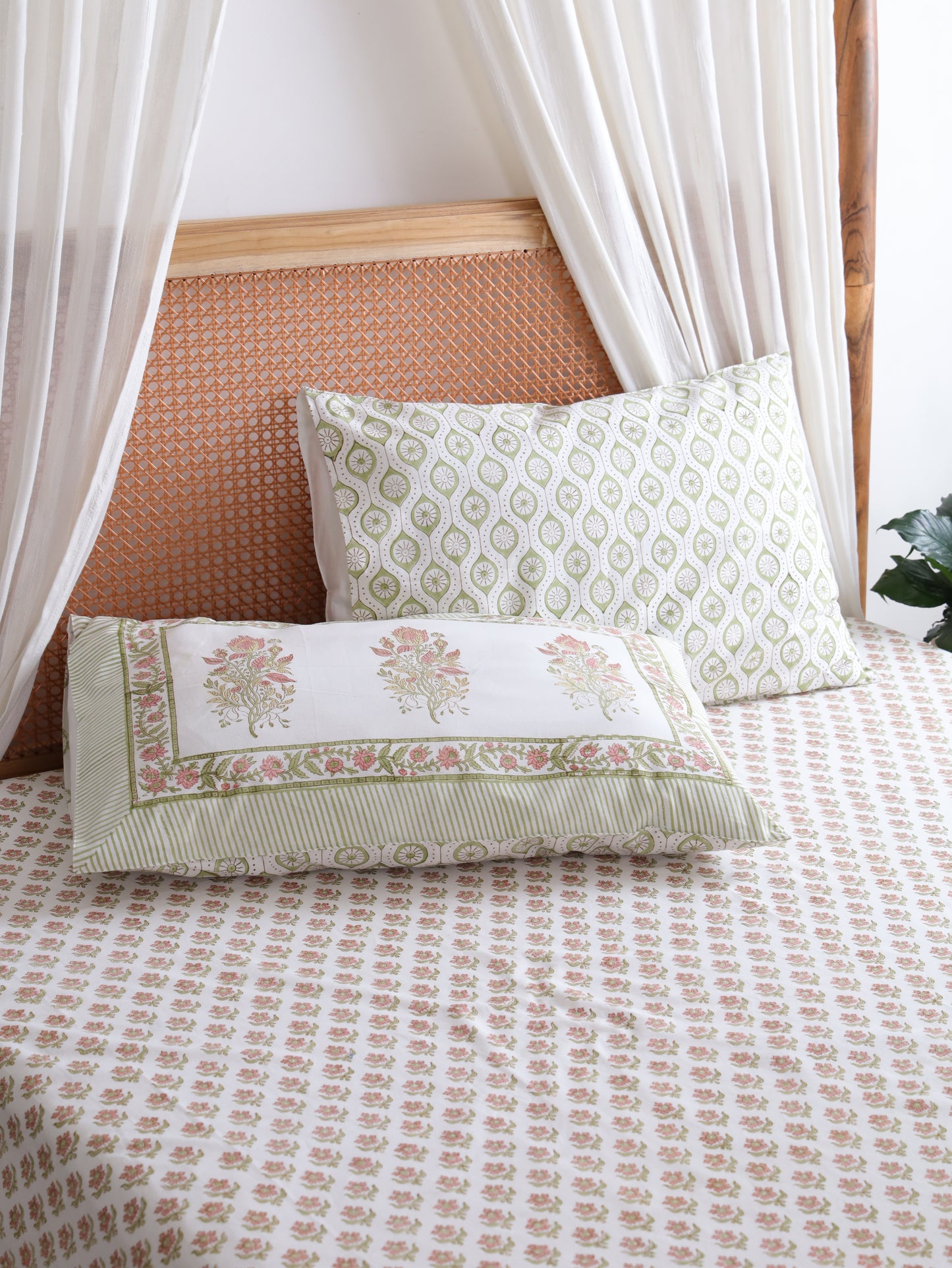Valley of Flowers Cotton Bedsheet