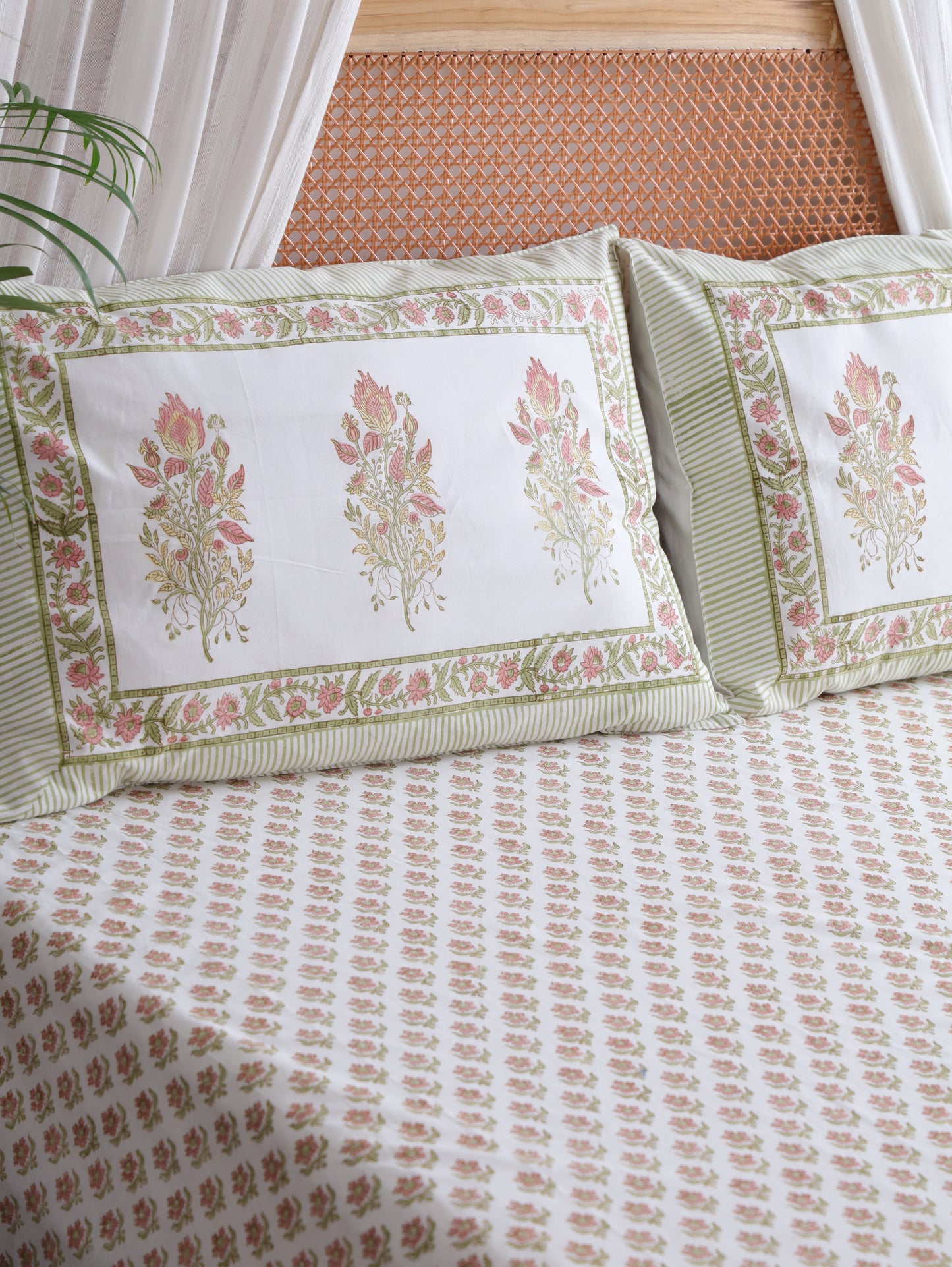 Valley of Flowers Cotton Bedsheet