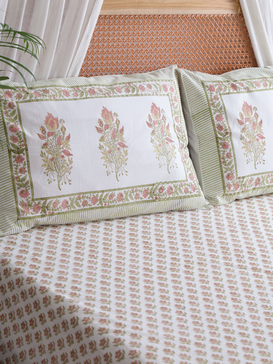 Valley of Flowers Cotton Bedsheet