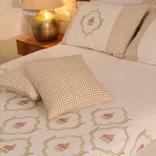 Mehrab Cotton Linen Bedcover