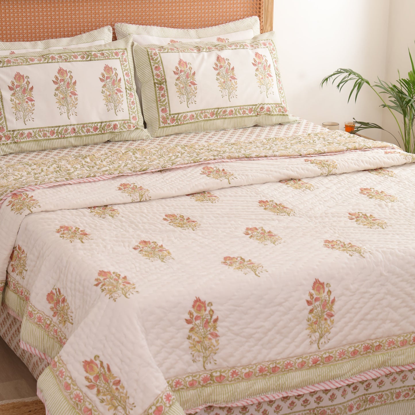 Valley of Flowers Cotton Quilt