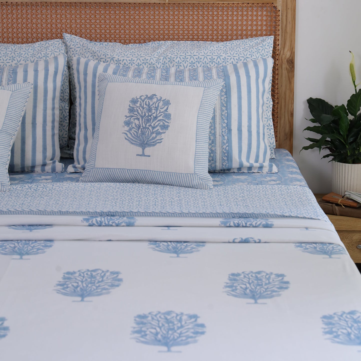 Blue Meadows Cotton Dohar