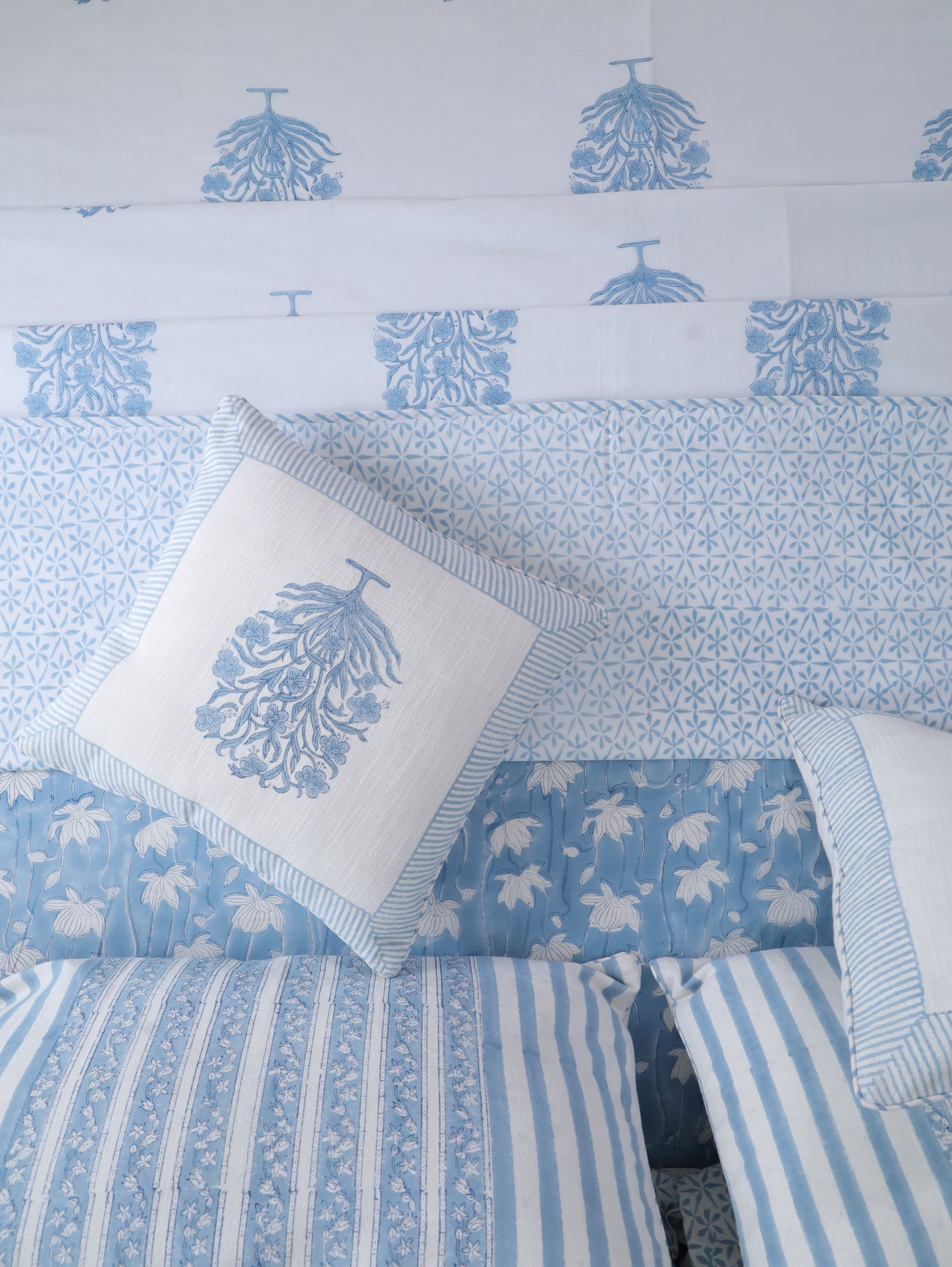 Blue Meadows Cushion Cover