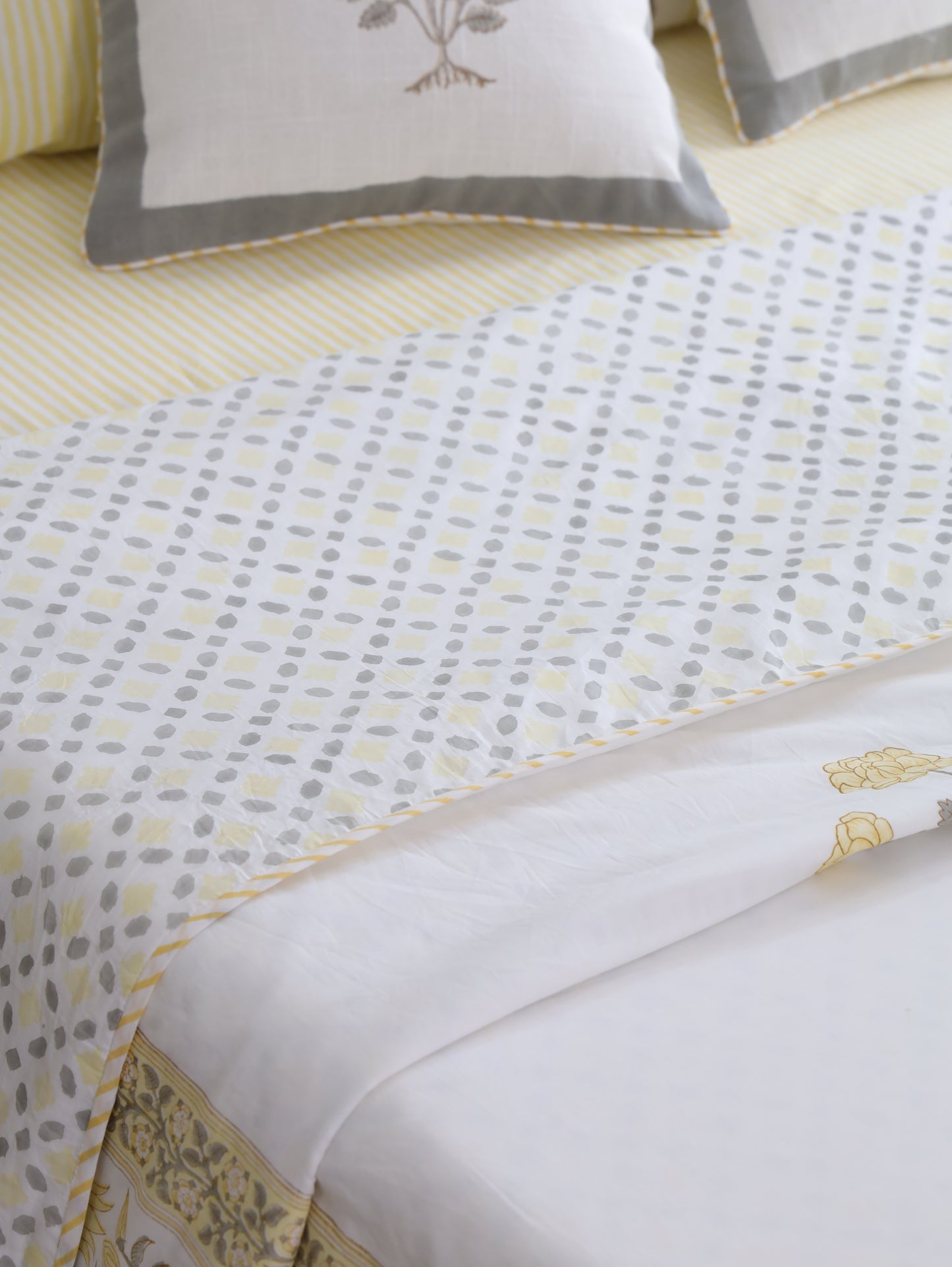 Yellow Blossom Cotton Dohar