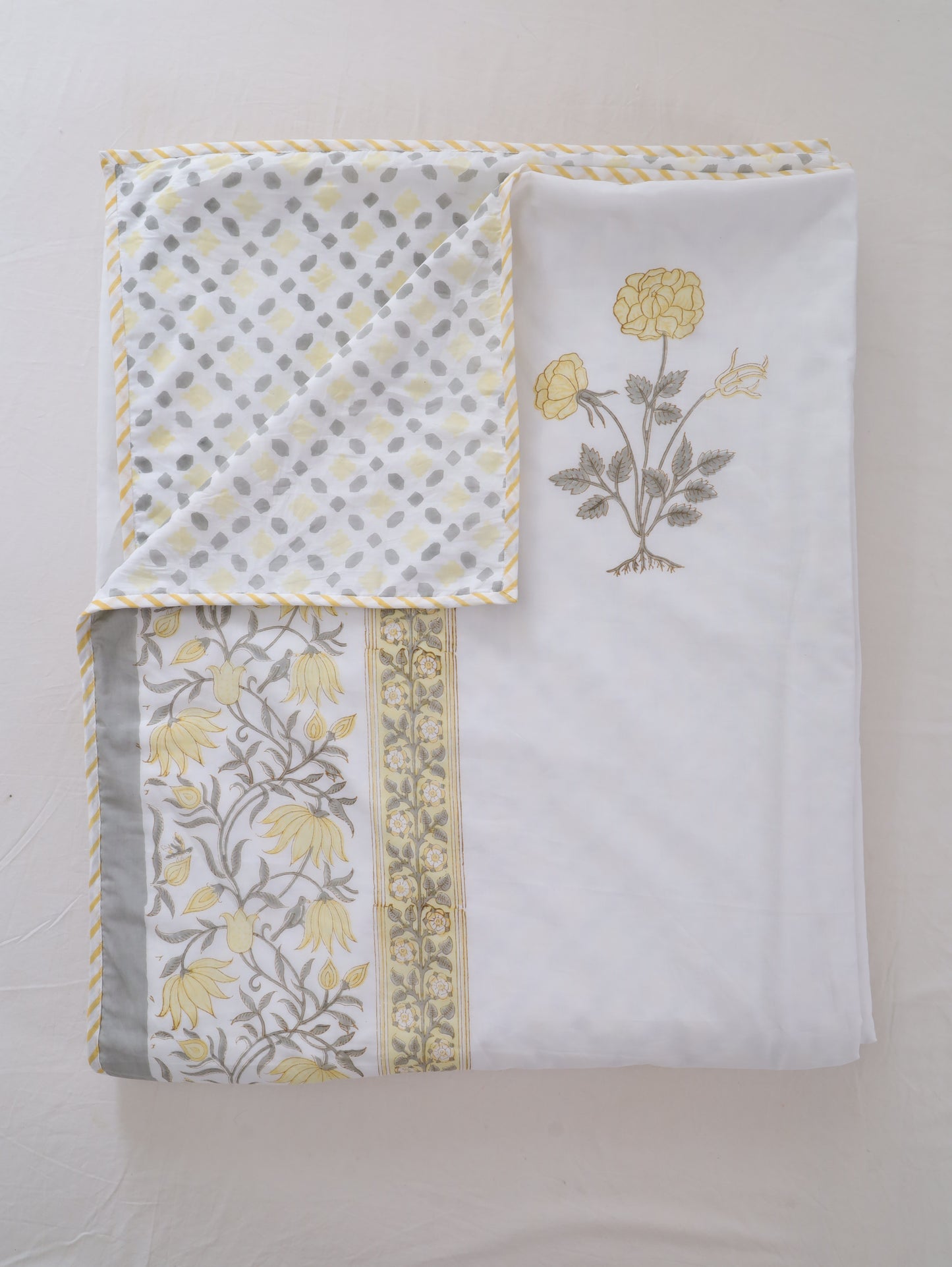 Yellow Blossom Cotton Dohar